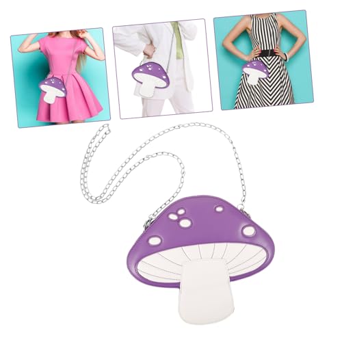 Sac à main champignon en cuir PU rose | Accessoire de mode estivale exclusif - 6
