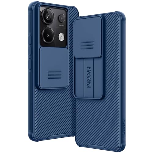 AROYI Funda Compatible con Xiaomi Redmi Note 13 Pro 5G(No para 4G), Funda Xiaomi Poco X6 5G Tapa Deslizante para la cámara Funda para Xiaomi Redmi Note 13 Pro 5G (6.67") - Azul