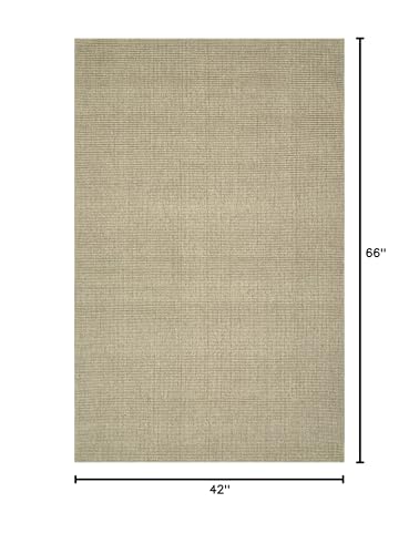 Tapete Dalyn Monaco Sisal 3'6" x 5'6" Oatmeal miniatura 3