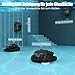 BOTLUXE Poolroboter Akku Kabelloser, Poolroboter Boden und Wand, Wasserlinie, Ultraschall-Detektion, Intelligenten Navigation, 150 Minuten Laufzeit, Poolreiniger für Pools bis zu 300㎡, PC200 Lite