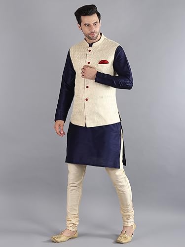 Image of Men's Kurta Pyjama with Nehru /Modi Jacket