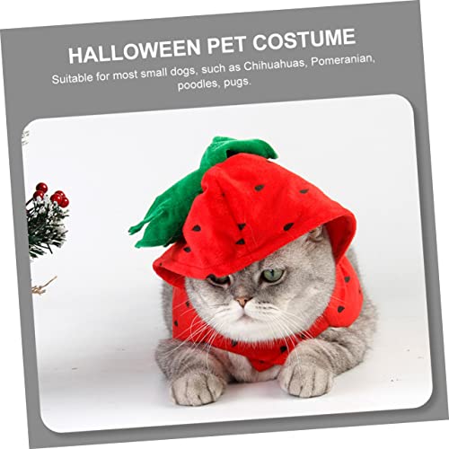 Disfraz perro fresa para Halloween cómodo y divertido miniatura 5