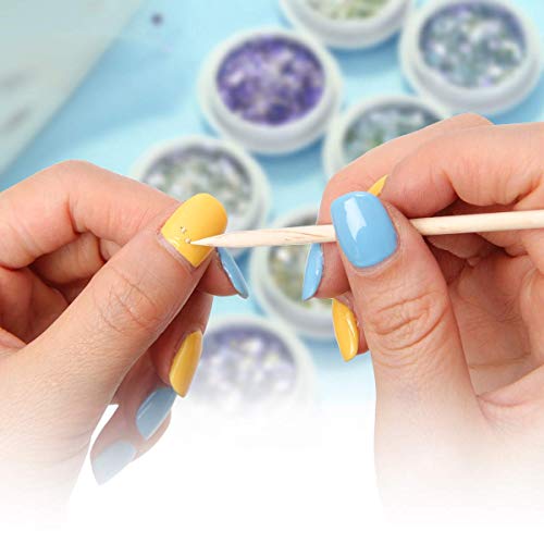 KIRA Wooden Nail Sticks, Multi-Functional Double Heads Cuticle Pusher Wood Sticks Remover Manicure Pedicure Tool For Women (Beige) (Pack Of 24) - Image 3