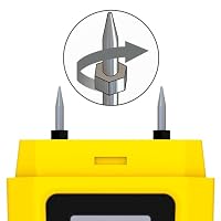 TROTEC Feuchtigkeitsmessgerät BM22 – Für Wand, Holz, Estrich – Messbereich 6-44%, Abschaltautomatik, LED Feuchte-Indikator, LED-Taschenlampe – Ansicht 5