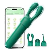 10 Modi APP Vibrator mit 3 Vibratoren Kopf Silikon Vibro Ei für Sie Klitoris Bullet G-Punkt Dildo Analvibrator Vibratoren Leise Starke Stimulator Vibration für Sie Frauen und Paare Sex Spielzeug Grün