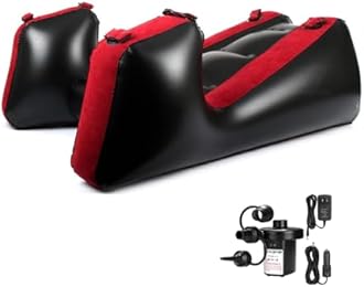 Forodo Inflatable Sofa,Inflatable Sofa Bed with Electirc Inflator,Portable Inflatable Sofa Lounge Chair,PVC Flocked Chair Ramp Furniture for Bedroom 208799