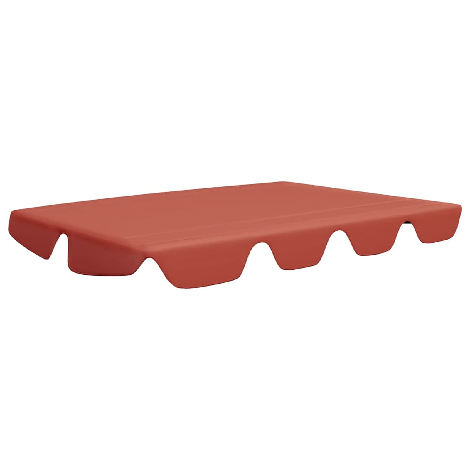 Tidyard Toit de Remplacement pour Balançoire de Jardin, Imperméable, Tissu Polyester avec Revêtement PVC, 150x82,5/105x18 cm, 270 g/m², Para Balançoires de Jardin