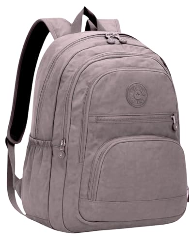Mochila Feminina Masculina Tactel Notebook Escolar Resistente Grande Costas Juvenil Escola Preta (Bege)