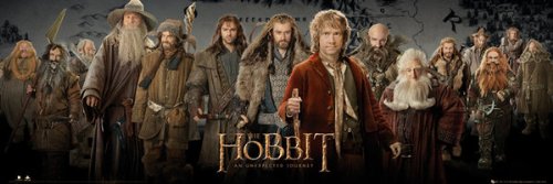 Générique The Hobbit - Bilbo The Hobbit - Cast - 30,5X91,5 Cm Affiche/Poster