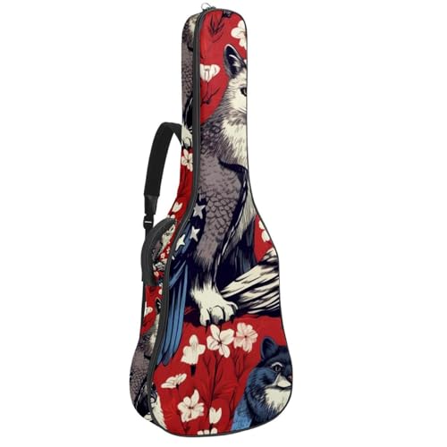 Housse de guitare acoustique étanche et antichoc avec grand compartiment accessoires