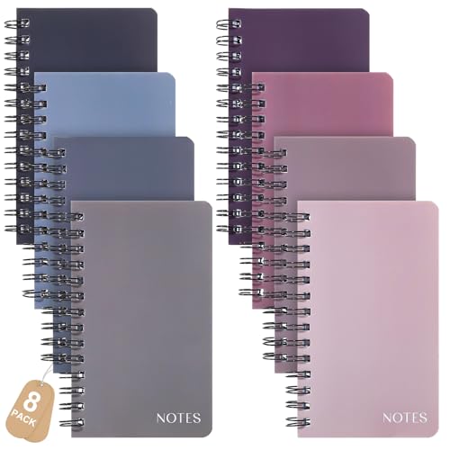 Petits carnets à spirale Thboxes avec 120 pages lignées pour notes claires