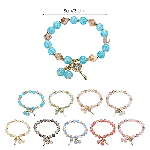 Jmwedia mon compte Femme Bracelet multicolore perlé extensible Bracelet perlé empilable Bracelet ajustable perlé superposé Bracelet extensible coloré Femme Fille Pour Anniversaire – vue 3