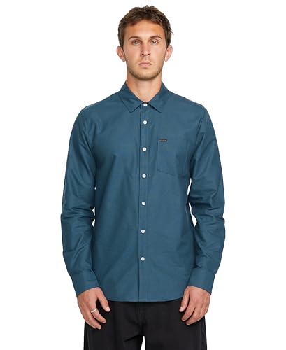 Image of Volcom Men's Long Sleeve Woven Button-up Shirt, Casual Or Dress Shirt for Work & Everyday Wear