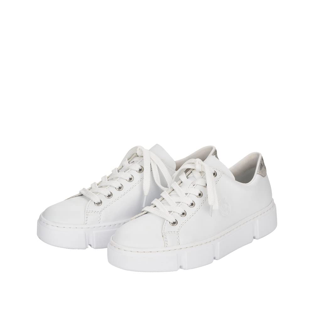 Rieker Damen Sneaker N59W1-80 weiß