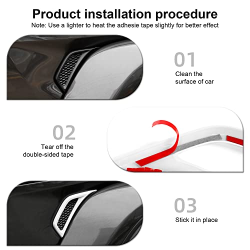 CheroCar 22PCS Exterior Accessories Engine Hood Cover Door Hinge Cover Side Air Conditioning Vent Door Handle Cover for 2018-2026 Jeep Wrangler JL JLU Sports Sahara Freedom Run (White) by CheroCar - Image 4