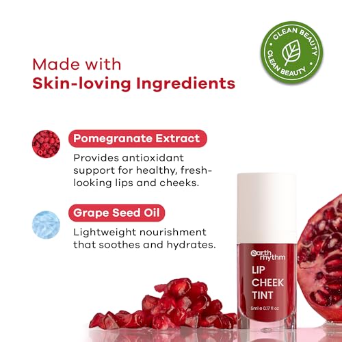 Image of Earth Rhythm Lip & Cheek Tint - 10 Hour Wear, 100% Plant-Based Pigments, No Silicones, No Mineral Oil - Brandy