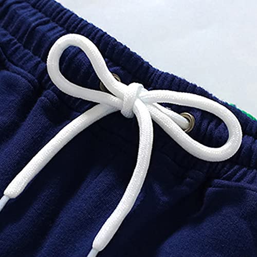 2023 The Children Cartoon Pattern Cotton Summer Autumn Short Pants Pants Clothes Daily Or (Dark Blue, 4-5Years)4