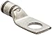 Panduit LCAS4-38-L Tin-Plated Copper Compression Connector Lug, One-Hole, Short Barrel with Window, #4 AWG Wire, 3/8" Stud Hole