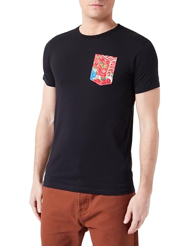 T-shirt noir homme panier rouge idéal pour vos sorties urbaines