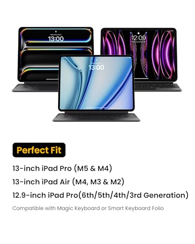 Image of tomtoc 360 Protective Tablet Sleeve for 12.9-inch iPad Pro M2&M1 with Magic Keyboard or Smart Keyboard Folio, Water-Resistant Case Bag with Accessory Pocket