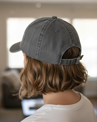 Image of InnoBeta School Bus Driver Appreciation Gifts Cap for Women, Adjustable Embroidered Baseball Hat for Christmas Grey