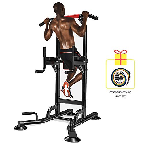 DLMYZ Power Tower Pull Up Station Dip Station Chin Up Bar Pull Push Home Gym Fitness Equipment Stren DLMYZ Power Tower Pull Up Station Dip Station Chin Up Bar Pull Push Home Gym Fitness Equipment Stren