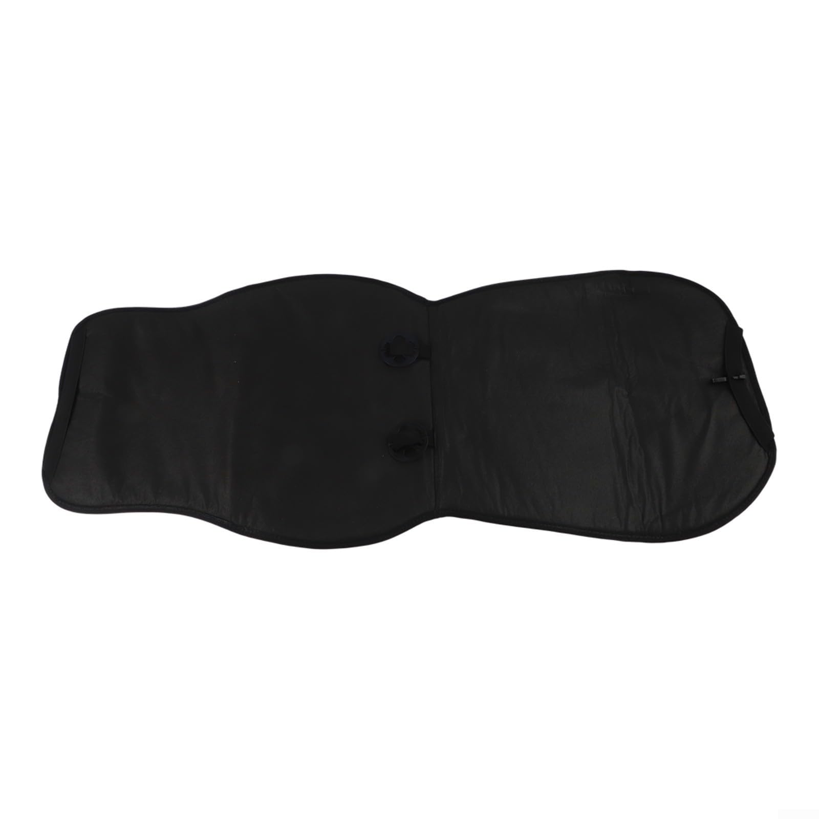 Cool Silk - Cuscino per seggiolino auto, estivo, traspirante, con fibbie a sgancio rapido, per auto, camion, SUV, adatto per sedili anteriori, 50 x 60 cm, colore: nero (blu)