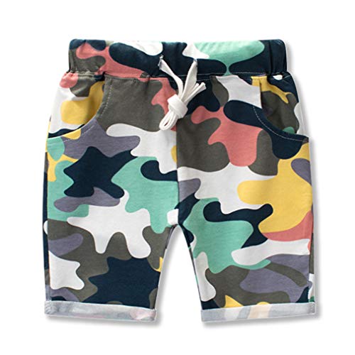 Image of Little Boys Shorts Set Toddler Boys 100% Cotton Summer Short Sleeve T-Shirts and Shorts Clothing Sets 2PCS