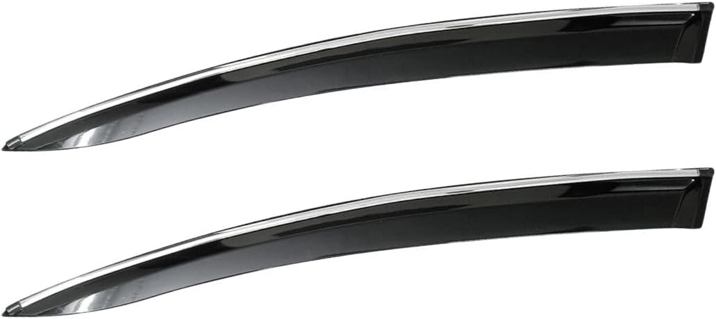 CAR SAAZ Unbreakable Door Visor/Rain Visor/Wind Deflector Compatible with Zip (Black) - Set of 2 Pieces