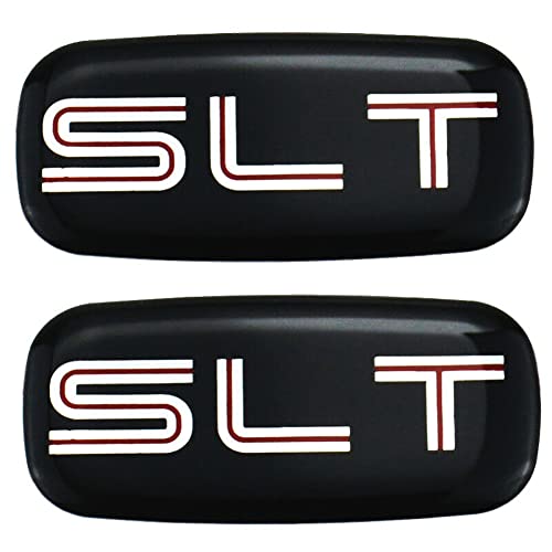 Logotipo de pilar SLT 3D y emblemas de cabina para Suburban, Sierra y Yukon 2002-2007