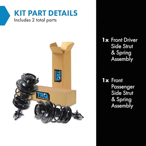 Image of TRQ Front Strut and Spring Assembly Set 2 Piece | For 2000-2004 Subaru Outback
