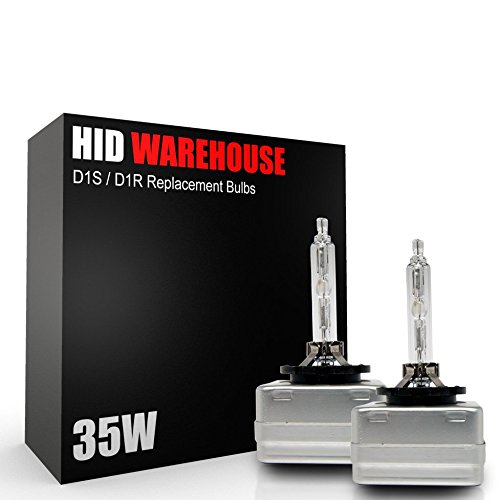 Image of AC HID Xenon Replacement Bulbs - D1S / D1R / D1C - 6000K Light Blue (1 Pair) (Metal Base)