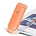 BIGLIGHT Amber Book Reading Light, LED Clip on Book Lights, Reading Lights for Books in Bed, Small Book Light for Kids, USB Rechargeable, 2 Brightness Adjustable for Eye Protection, Orange