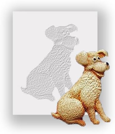 Silicone Mould - Sitting Dog - Food Safe