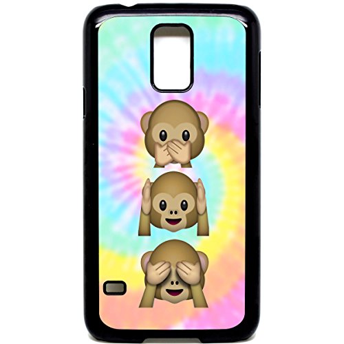 Galaxy S5 Coque Coussin singe mignon Tie Dye emojis 9 bâillonnés