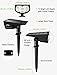 LITOM 12 LEDs Solar Landscape Spotlights, IP67 Waterproof Solar Powered Wall Lights 2-in-1 Wireless Outdoor Solar Landscaping Lights for Yard Garden Driveway Porch Walkway Pool Patio 4 Pack Cold White