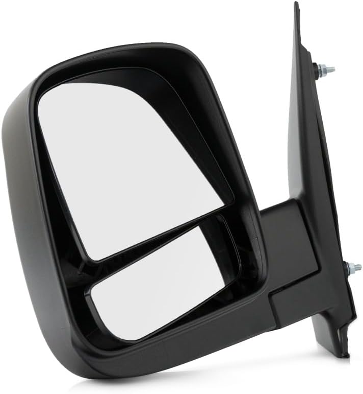 For Chevy Express 3500 2008-2021 Door Mirror Driver Side | Dual Glass | Manual Folding | Non-Heated | Textured Black | Replacement For 20838065 | GM1320395
