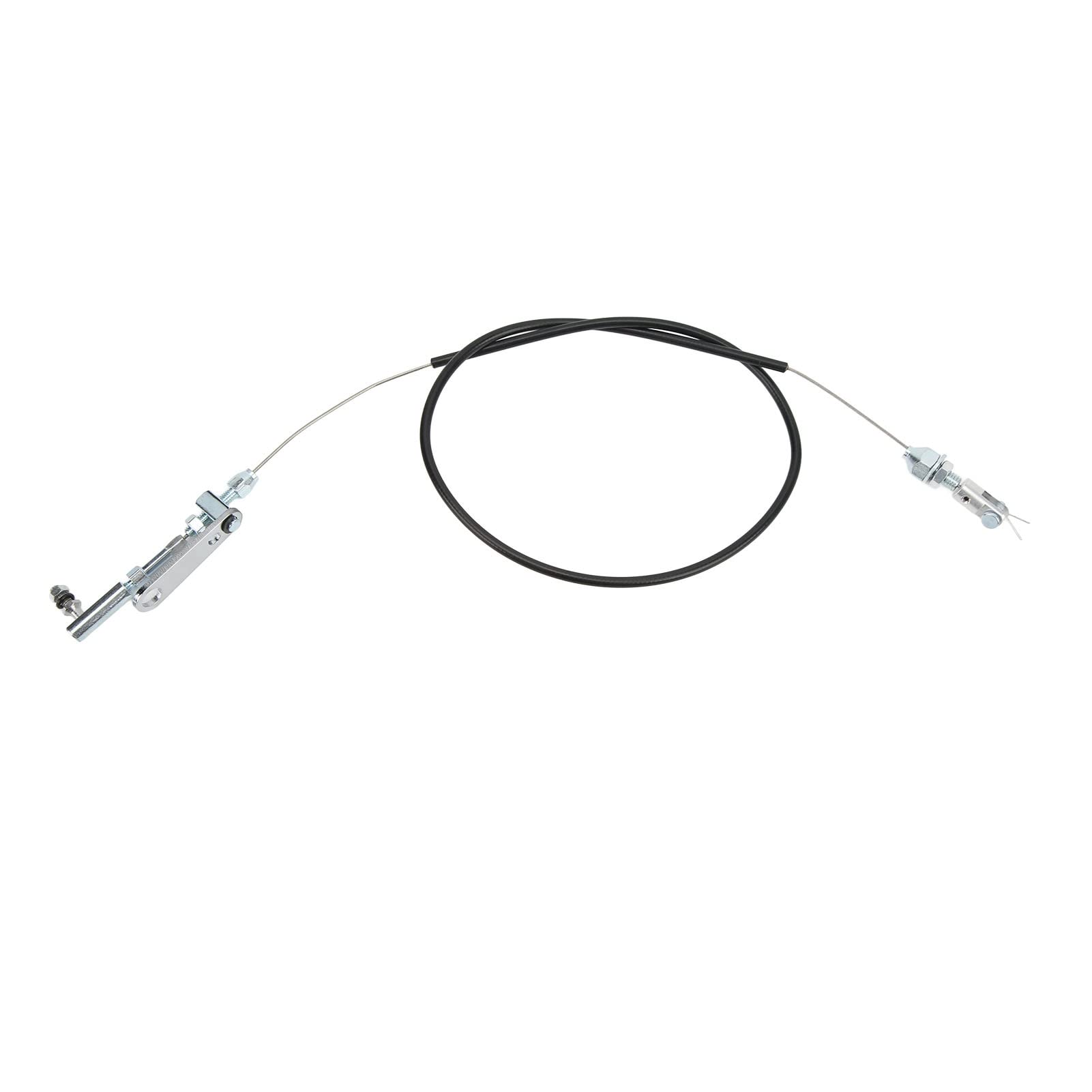 Cable de acelerador, cable de acelerador universal de 24 pulgadas, varillaje de carburador, cable de control de acero inoxidable para motor V8 de bloque pequeño