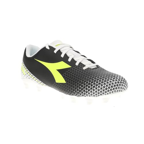 Diadora Mens Pichichi 6 Mg14 Soccer Cleats - Black, White, Yellow - Size 10.5 M2