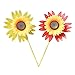 Hileyu 2 Piezas Girasol Molinillo de Viento Molinillo de Viento para niños Molinillo de Viento de Fiesta Viento Spinner para césped jardín Patio decoración al Aire Libre