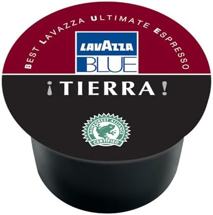 Lavazza Blue La Reserva De ¡TIERRA! Selection Espresso Capsules, 100% Arabica, Compatible with Lavazza Classy Machines (100 Capsules)