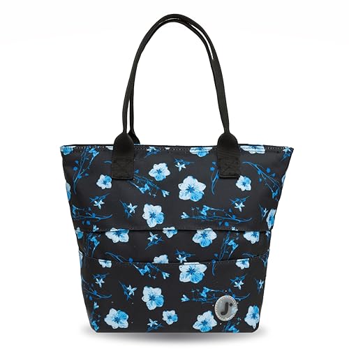 Image of J World Lola Lunch Tote Bag Insulated Lunch-Box for Women & Teen Girls, Night Bloom