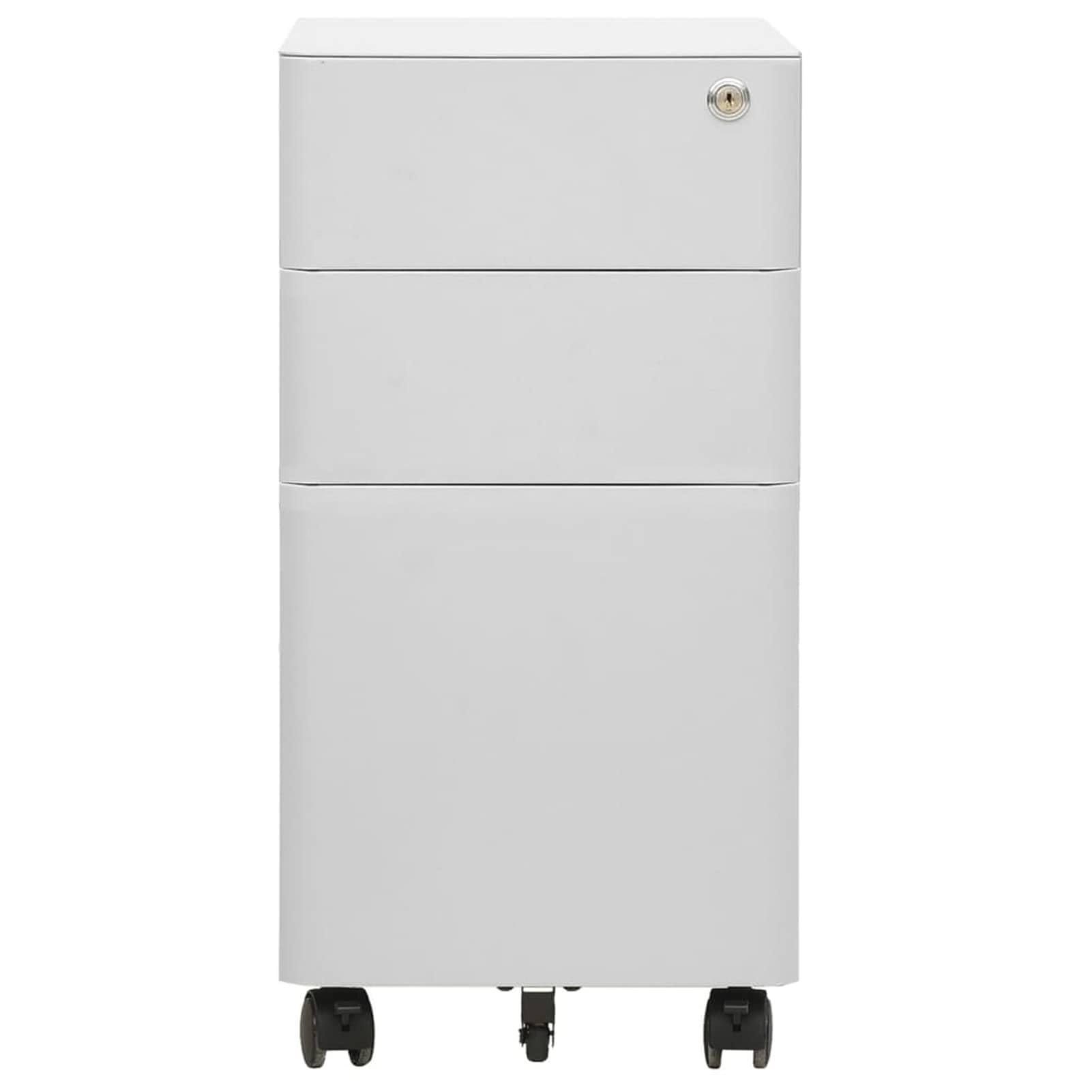 ZEYUAN Schedario Mobile Grigio Chiaro 30x45x59 cm in Acciaio,Schedario,Schedario da Ufficio,Mobiletto per Documenti(SPU:335983)