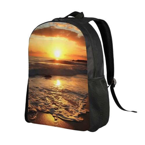 Sunset Ocean Beach Travel Backpack for Men & Women 15.6 inch Laptop Backpack Waterproof Work Back Pack4