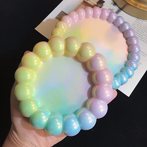 Wehous 4591-WH 2Pcs Bubble Tray Resin Mold, Silicone Tray Coaster Mold Epoxy Resin Casting Mould Cute Jewelry Trinket Plate Candle Holder Mold Diy Resin Polymer Clay Art Craft Supplies Home Decor Ideal Gift thumb #3