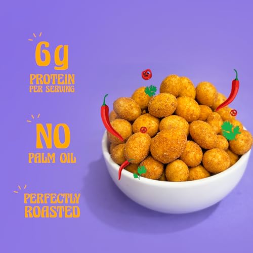 Image of Taali Coated Flavour Peanuts | Spizee Masala | Crispy, Roasted Not Fried, Happy Nuts, No Palm Oil, No Maida, 140g (Pack of 8)