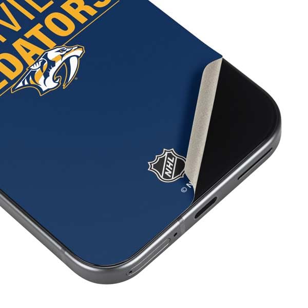 Skinit Decal Phone Skin Compatible with Google Pixel 9a - Officially Licensed NHL Nashville Predators Lineup Design