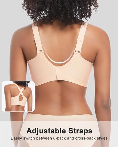 Plunge V Mesh Push up Bras for Women No Underwire Wireless Bras Full Coverage Bralette Seamless T Shirt Everyday Bra - Image 6