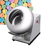 Kindevieft Automatic Tablet Coating Machine Chocolate Coating Machine Sugar Coating Pan Table Top Small Commercial Mini Chocolate Panning Machine, Coater Sugar Pan Peanut Nut Coating Machine