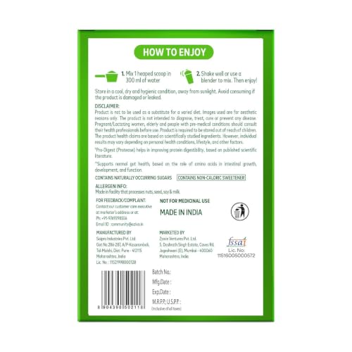 Image of OZiva Plant Protein + Pro-Digest | 25g Protein | Supports Muscle Recovery | Assorted Flavours | 180g